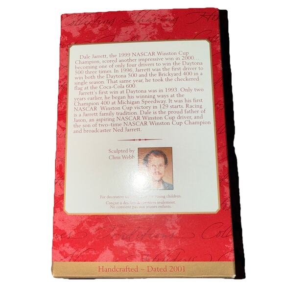 Hallmark Ornament Dale Jarrett 2001 NASCAR Retired With Original Box - Picture 4 of 6